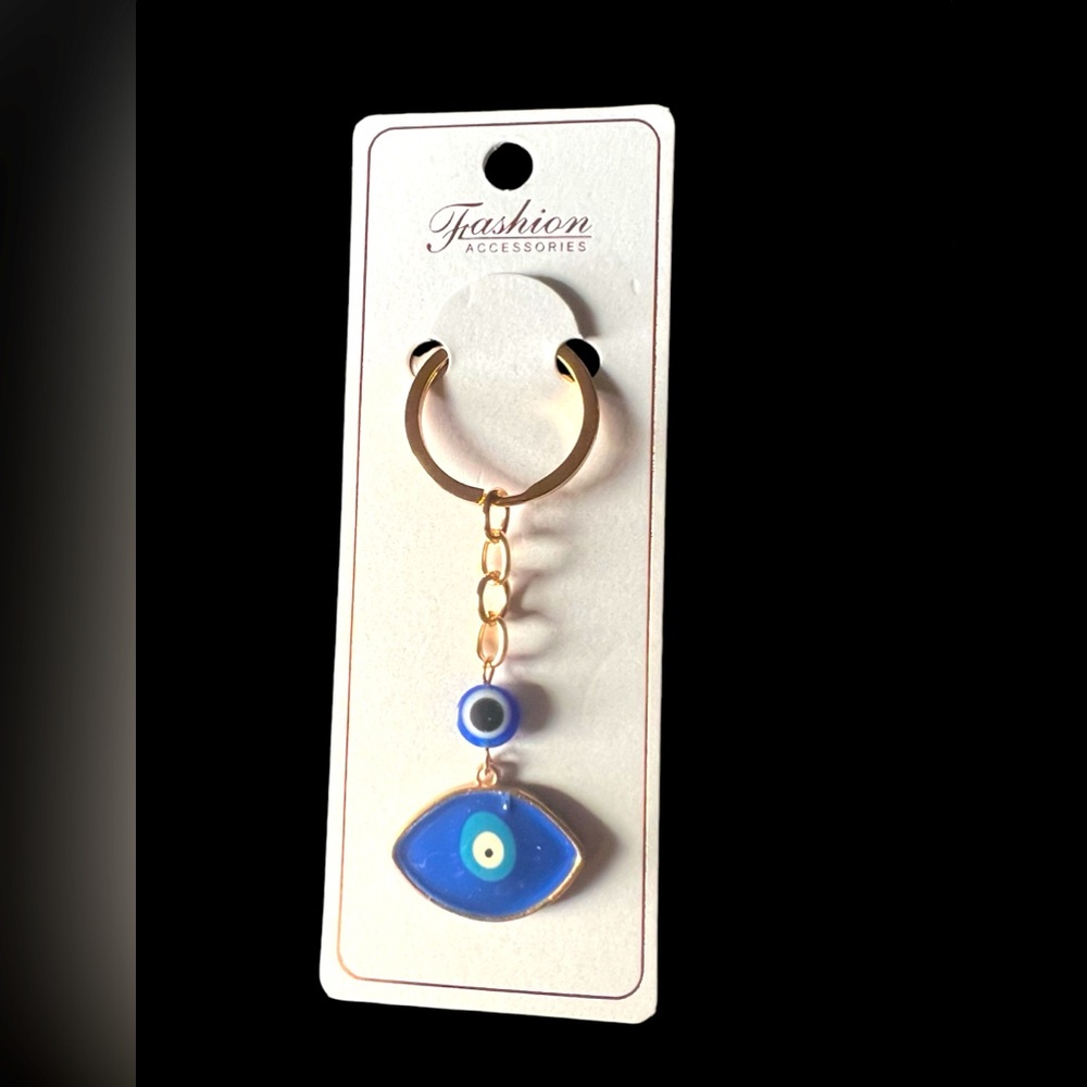 Evil eye key chain bag charm NWT